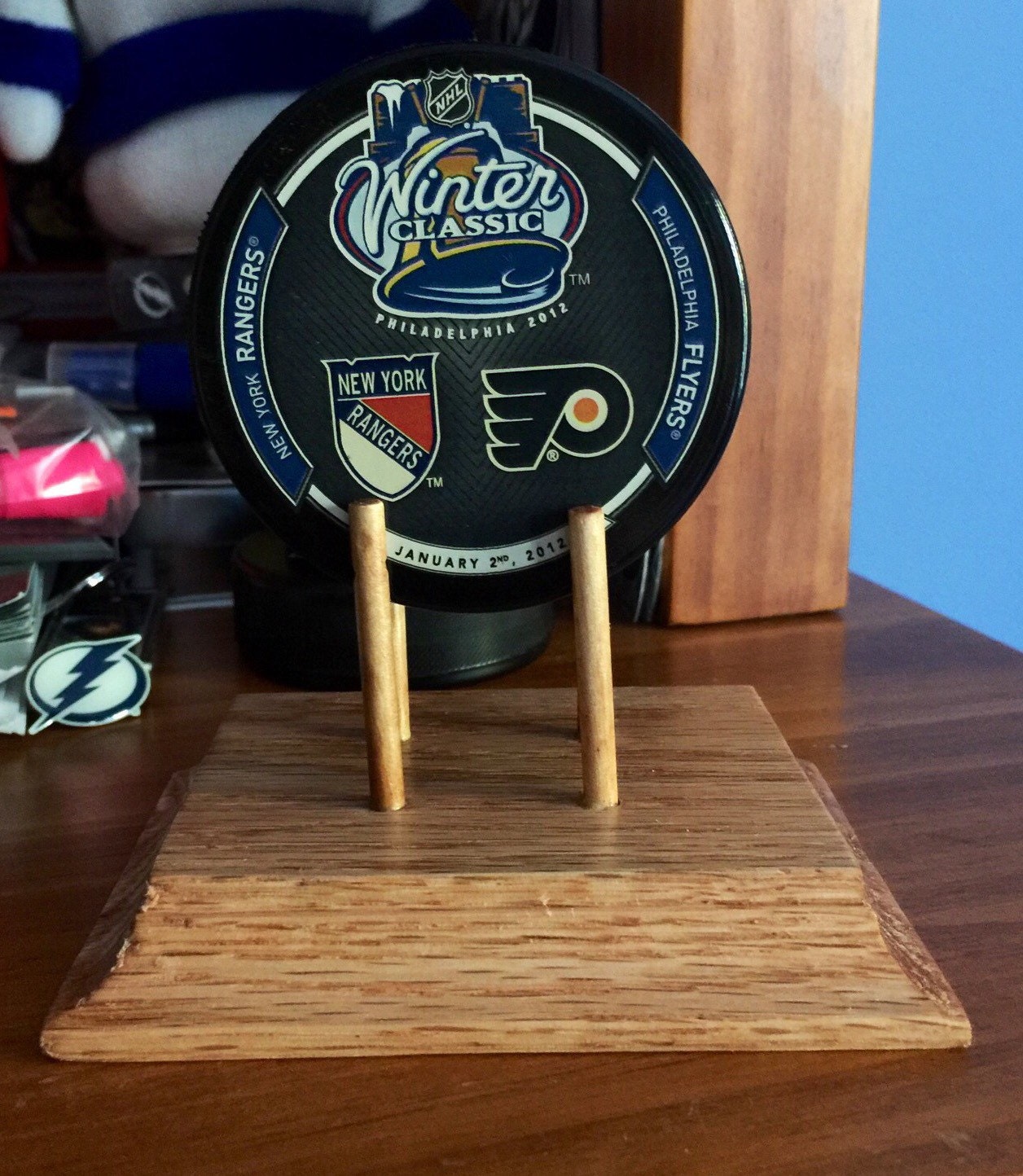 Hockey Puck or Baseball Display Puck HolderBall Display Etsy