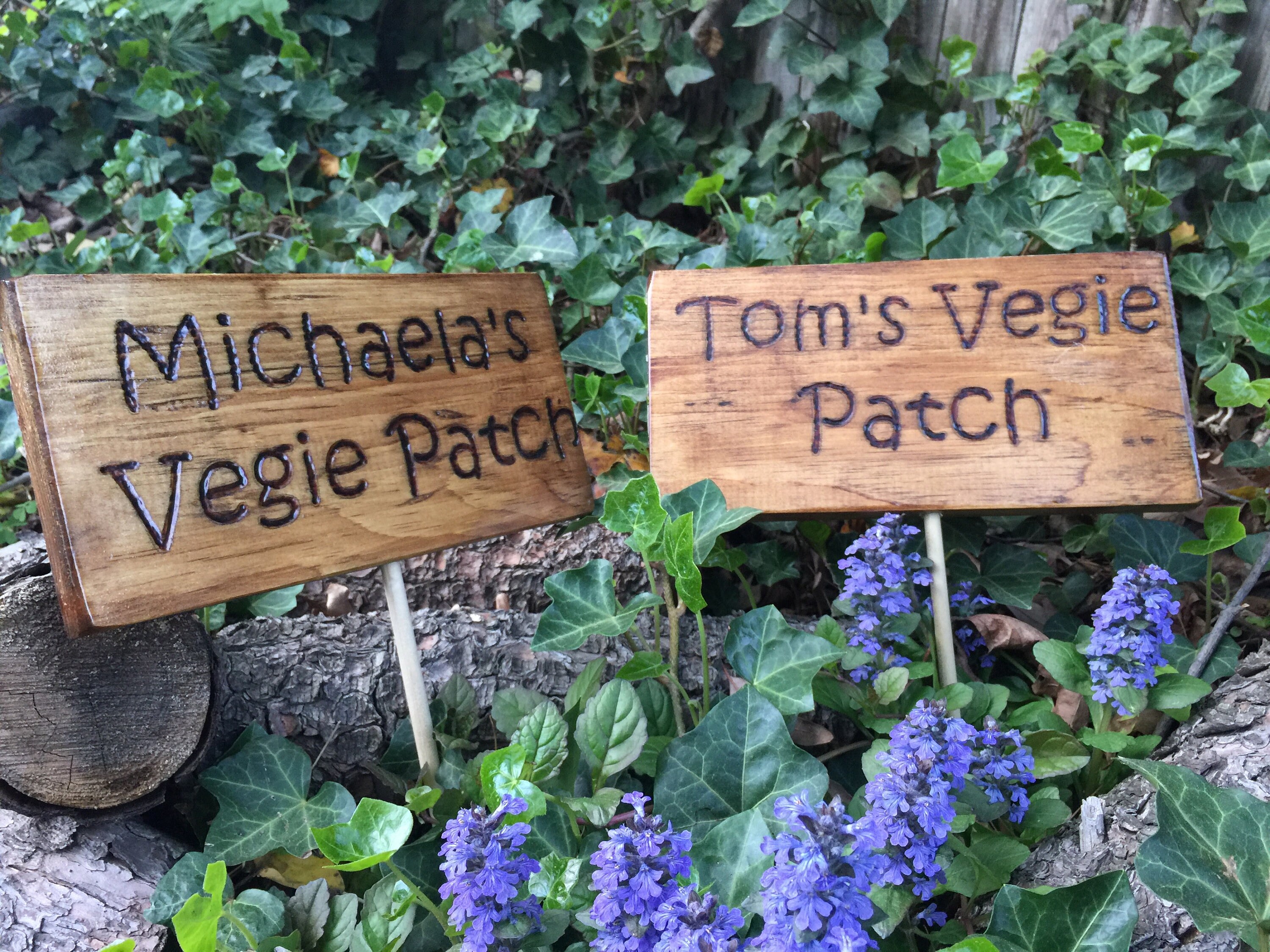Reclaimed Outdoor Wooden Sign - Garden Sign, Personalized Custom Sign…
