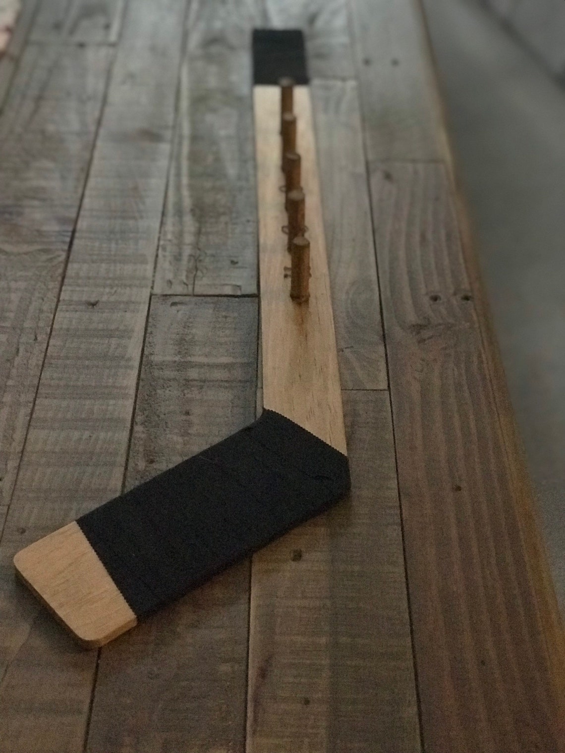 Hockey Stick Medal Holder Medallion Display Hockey Wall Etsy