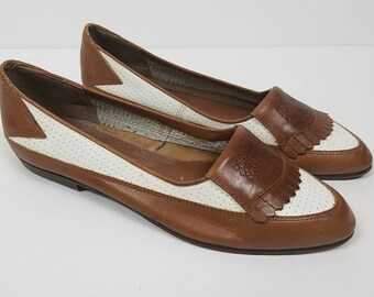two tone loafers womens