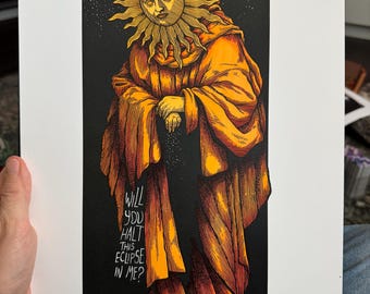 One of a Kind - yellow colors w lyrics hand done - EACH UNIQUE - Free Shipping!