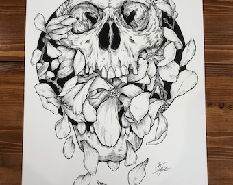 Reclamation -  Linework  Art print by We Are All Corrupted