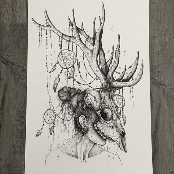 Dreamcatcher Kunstdruck Von Wir Sind Alle Verdorben Etsy