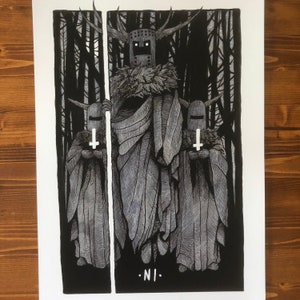 The Knights That Say NI - Signed Limited Art print of 40 by We Are All Corrupted