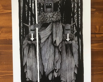 The Knights That Say NI - Signed Limited Art print of 40 by We Are All Corrupted