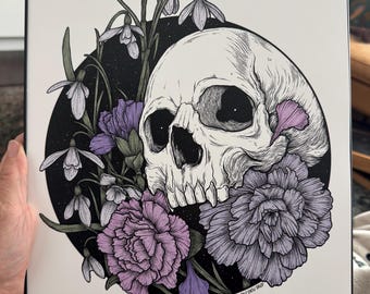 One of a Kind - Only One Available - purples  colors hand embellished - Free Shipping!