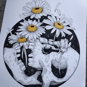 Pousser des marguerites - Impression d'art par We Are All Corrupted