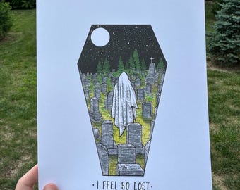 I feel so lost - Limited art print by We Are All Corrupted