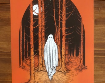 HALLOWEEN Set 1 - Trick Or Treat & All Hallows’ Eve- Orange Halloween Art prints by We Are All Corrupted