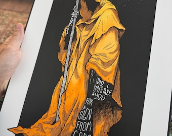 One of a Kind - orange/yellow colors hand done - EACH UNIQUE - Free Shipping! Sleep Token Quote
