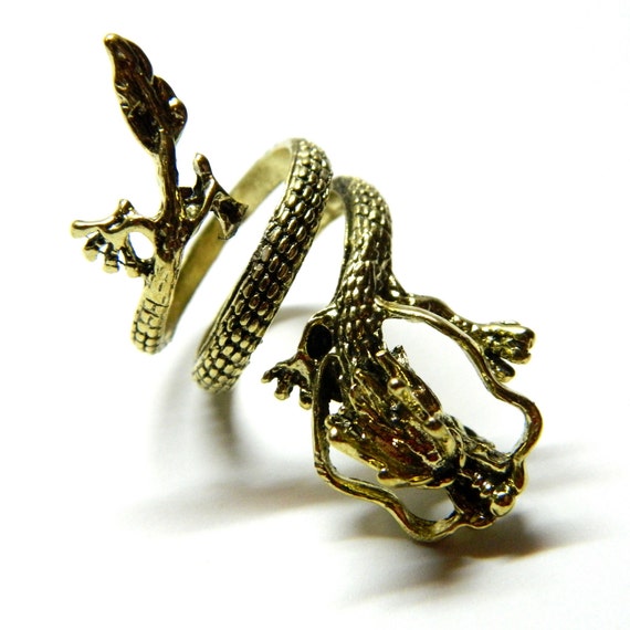 Flying Celtic dragon year 2024 adjustable ring br… - image 9