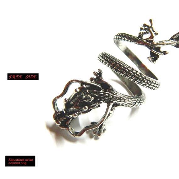 Flying Celtic dragon year 2024 adjustable ring br… - image 5