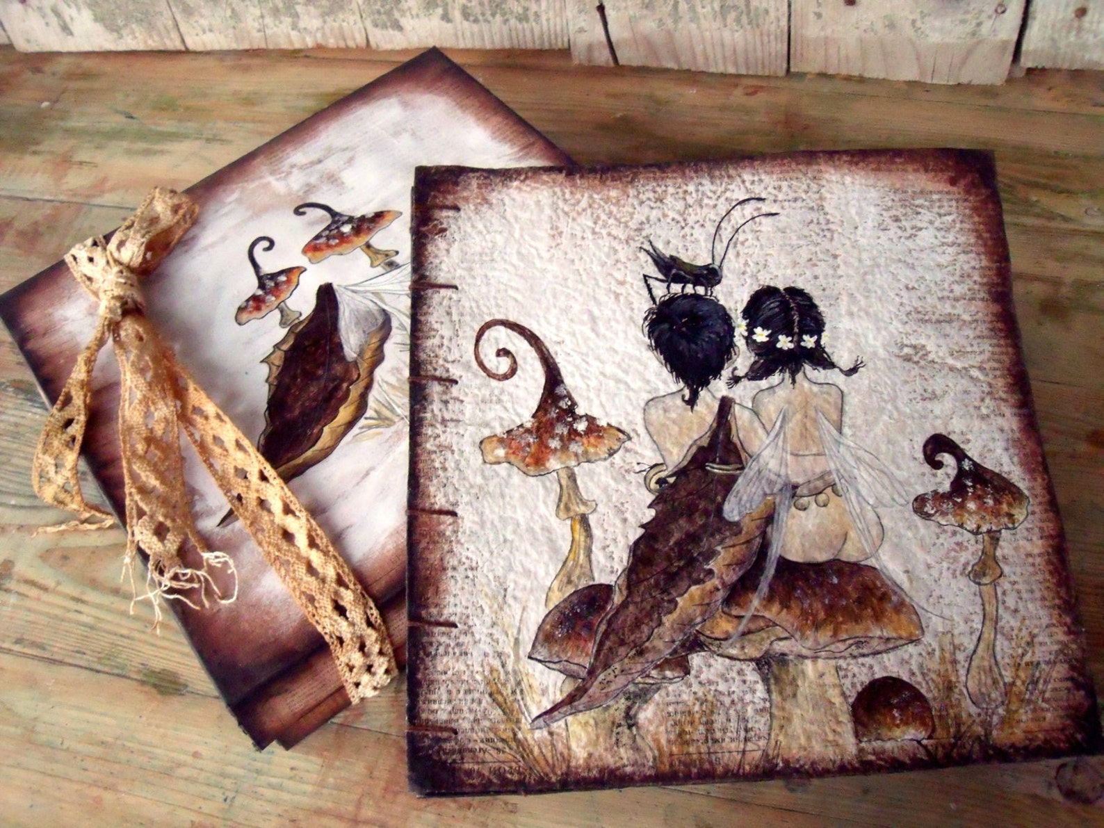 Elegant Photo Album Couple In Love Elves Fairy Tale Celtic Etsy