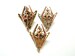 Celtic Dragon Skyrim collar pin clip, triangular brooch Bronze/Golden/Silver, boutonniere, wedding lapel, cardigan pin, hat cravat stick 