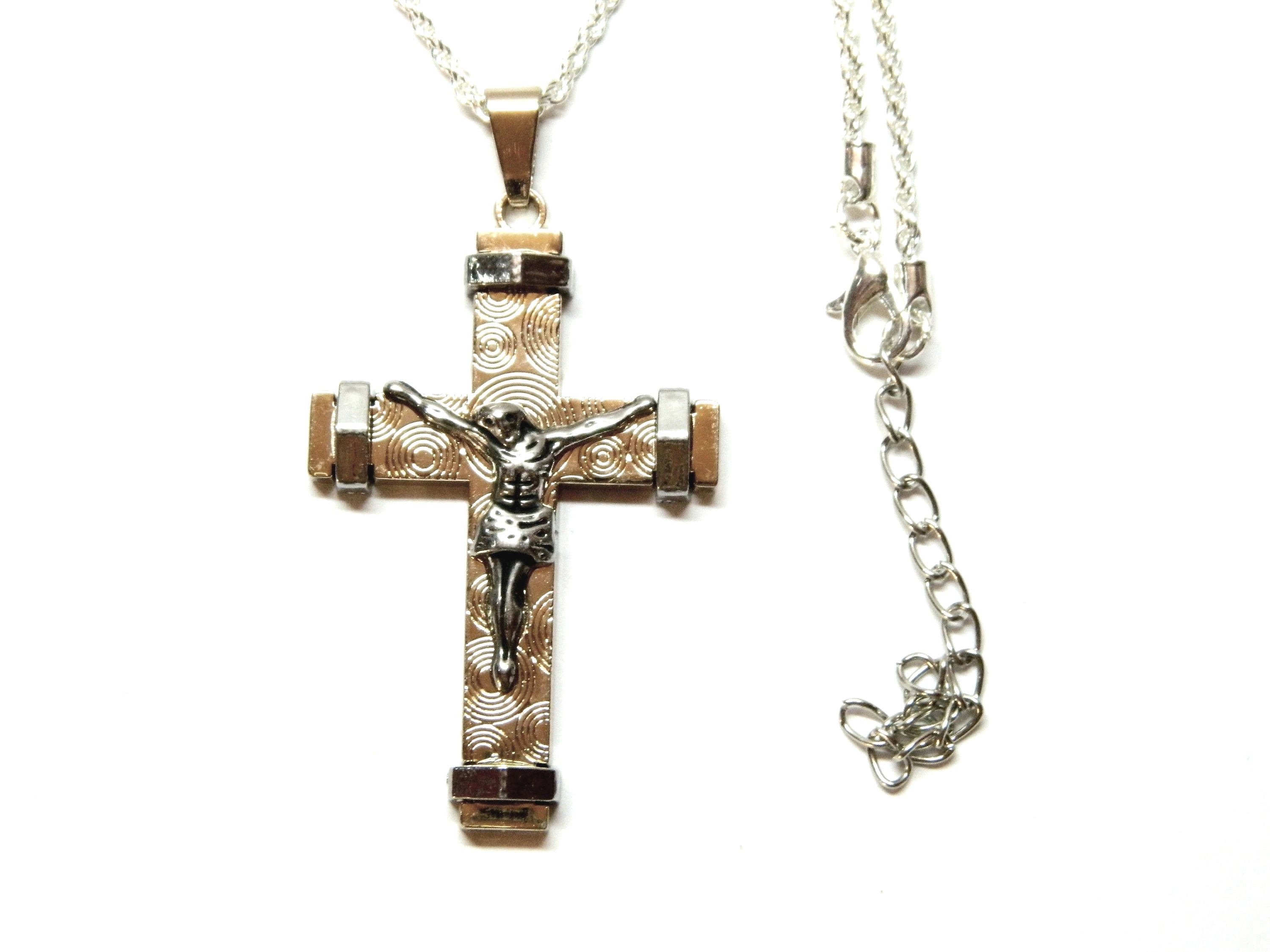 Religious Jewelry Vintage Sun Moon Necklace Cross Pendant Christ Jesus Necklaces Religious Jewelry Vintage Sun Moon Necklace Cross Pendant Christ Jesus Necklaces