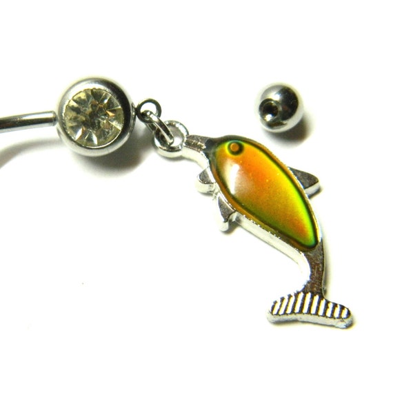 Belly button ring changing on temperature enamel … - image 5