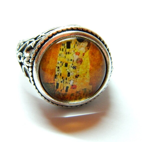 Solid adjustable ring golden or silver engagement… - image 3