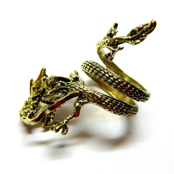 Flying Celtic dragon year 2024 adjustable ring br… - image 3