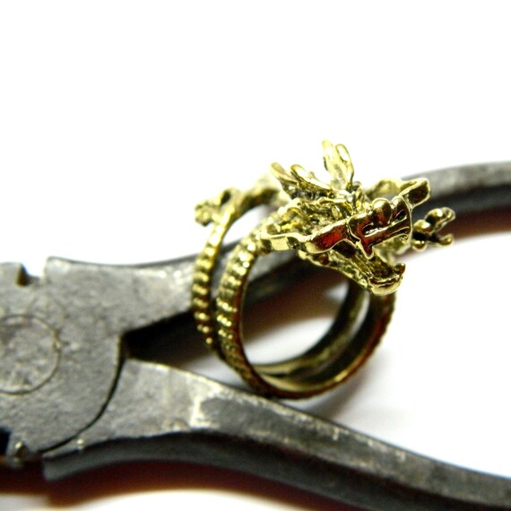 Flying Celtic dragon year 2024 adjustable ring br… - image 4