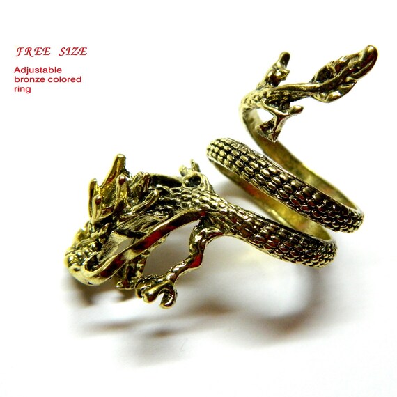 Flying Celtic dragon year 2024 adjustable ring br… - image 7