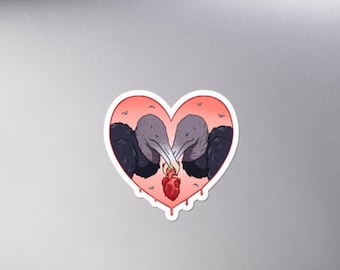 Black Vultures Mates for Life  Decal Vinyl Sticker by Asia Victorina