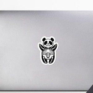 Xray Skeleton Panda Decal Vinyl Sticker by Asia Victorina