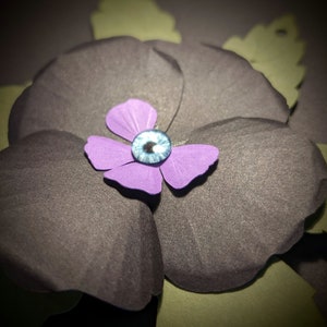 Black Pansy Gift Tag image 5