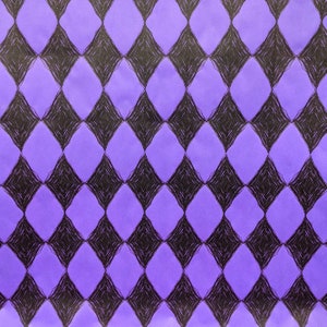 Spooky Harlequin on Purple Gothic Wrapping Paper Christmas and Birthday Gift Wrap Nightmare Before Christmas image 2