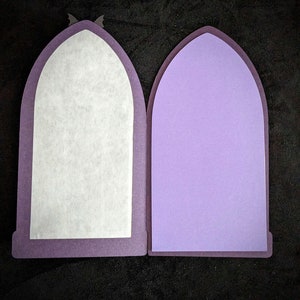 Gothic Window Greeting Card with Velvet Envelope image 4
