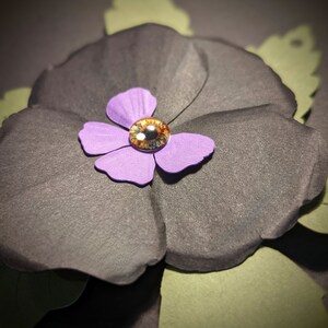 Black Pansy Gift Tag image 3