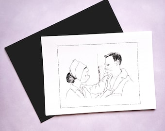 The Twilight Zone Greeting Card - Eye of the Beholder