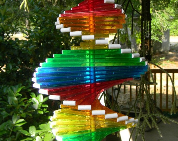 Vintage RAINBOW HELIX SPIRAL Wind Catcher Spinner Twirler Set Etsy
