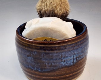 Shaving Set ~ Shaving Mug ~ Shaving Cup ~ Shaving Bowl ~ Blue Goose Pottery ~ Shaving Scuttle ~ Wet Shave Cup ~ Men's Grooming