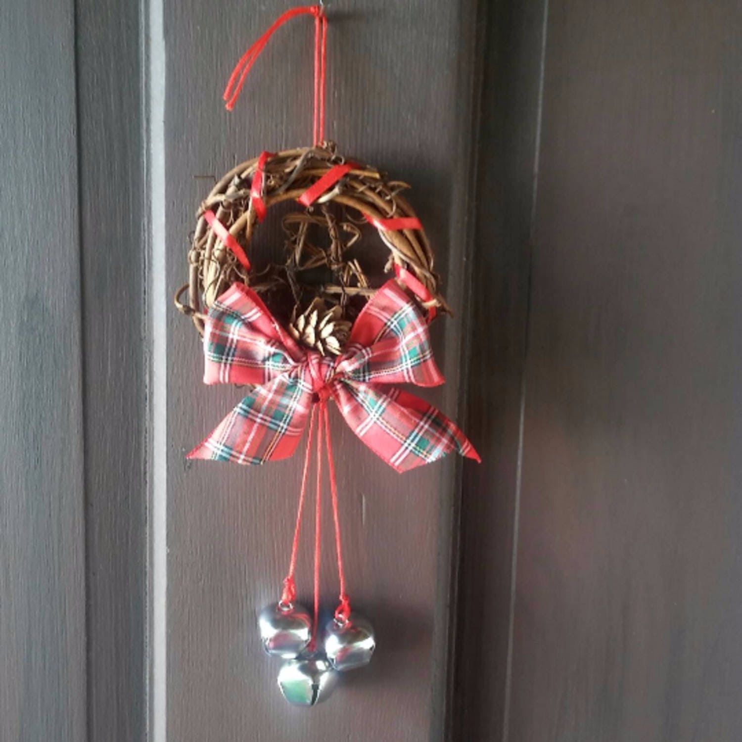 Grapevine Wreath Xmas Or Yule Door Wreath