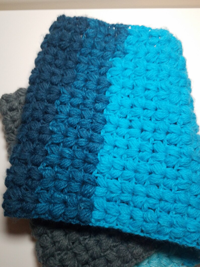 Infinity V-puff Stitch Scarf Crochet Pattern Digital | Etsy