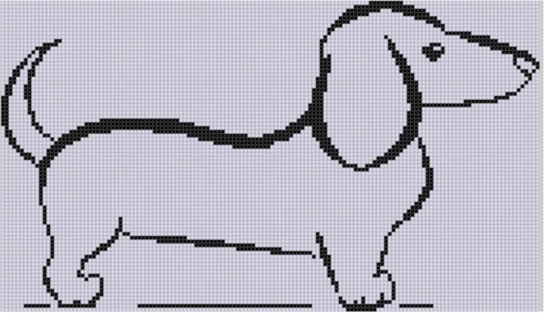 Weiner Dog Cross Stitch Pattern - Etsy