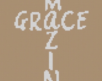 Amazing Grace Cross Patrón de punto de cruz