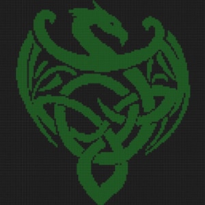 Celtic Dragon Cross Stitch Pattern