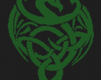 Celtic Dragon Cross Stitch Pattern