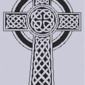 Celtic Cross Cross Stitch Pattern