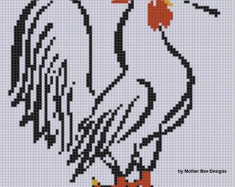 Rooster 3 Cross Stitch Pattern