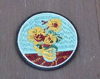 Van Gogh Sunflowers Iron On Patch