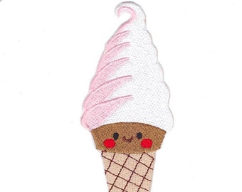 Ice Cream Cone Iron On Patch