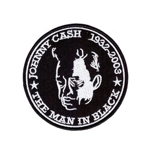 Johnny Cash Iron On Patch