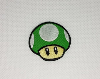 Mario | 1 Up Mushroom Iron On Patch