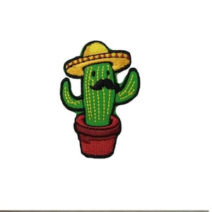 Toppa termoadesiva con cactus Sombrero