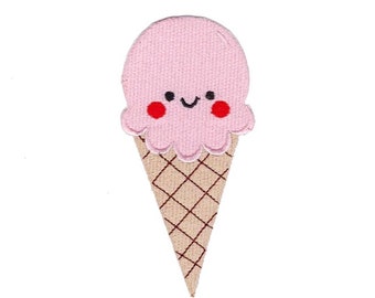 Ice Cream Cone Iron On Patch