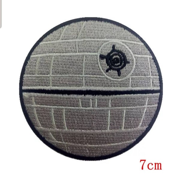 Star Wars Death Star 4/" Diameter Embroidered Iron on Patch