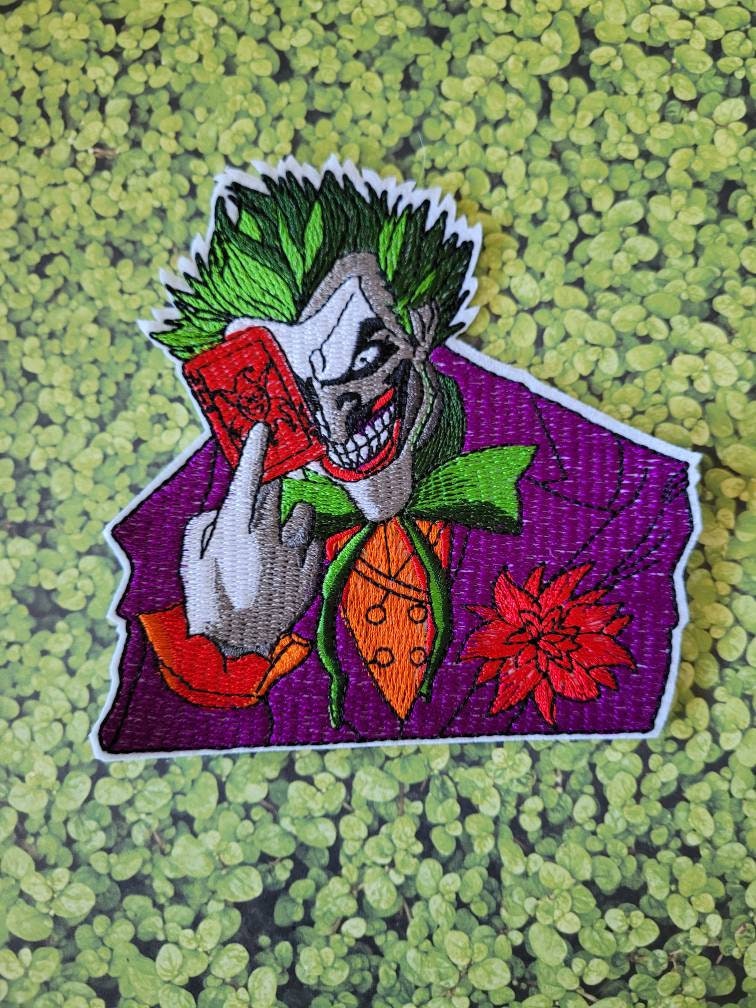 Toppa Ricamata Joker 'Why So Serious' – Iron-On Da Cucire – Superpatches Neverdie