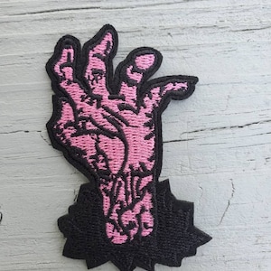 Zombie Hand Iron On Patch